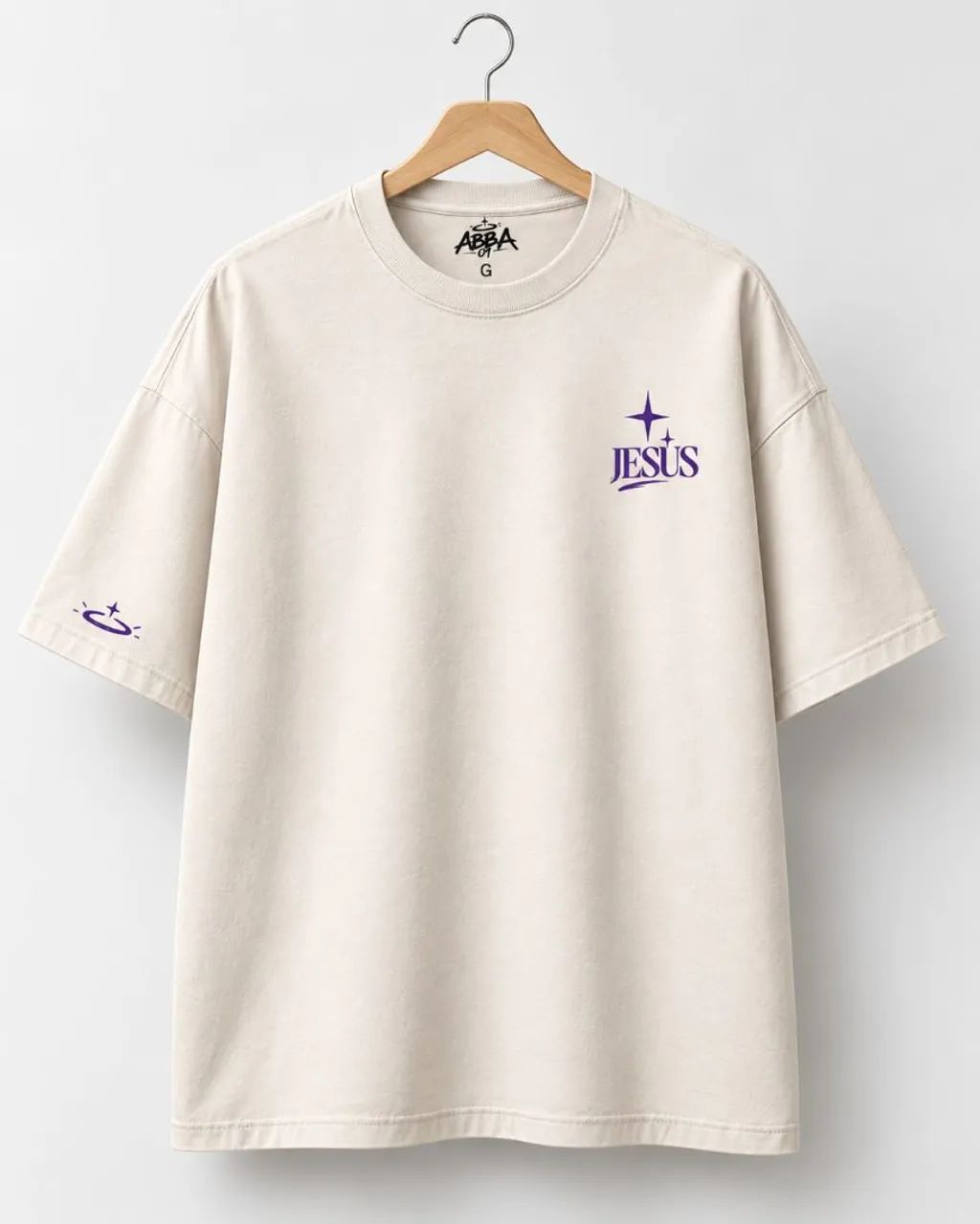 Camiseta  cristã Oversized Jesus te abençoe  - Foto 2