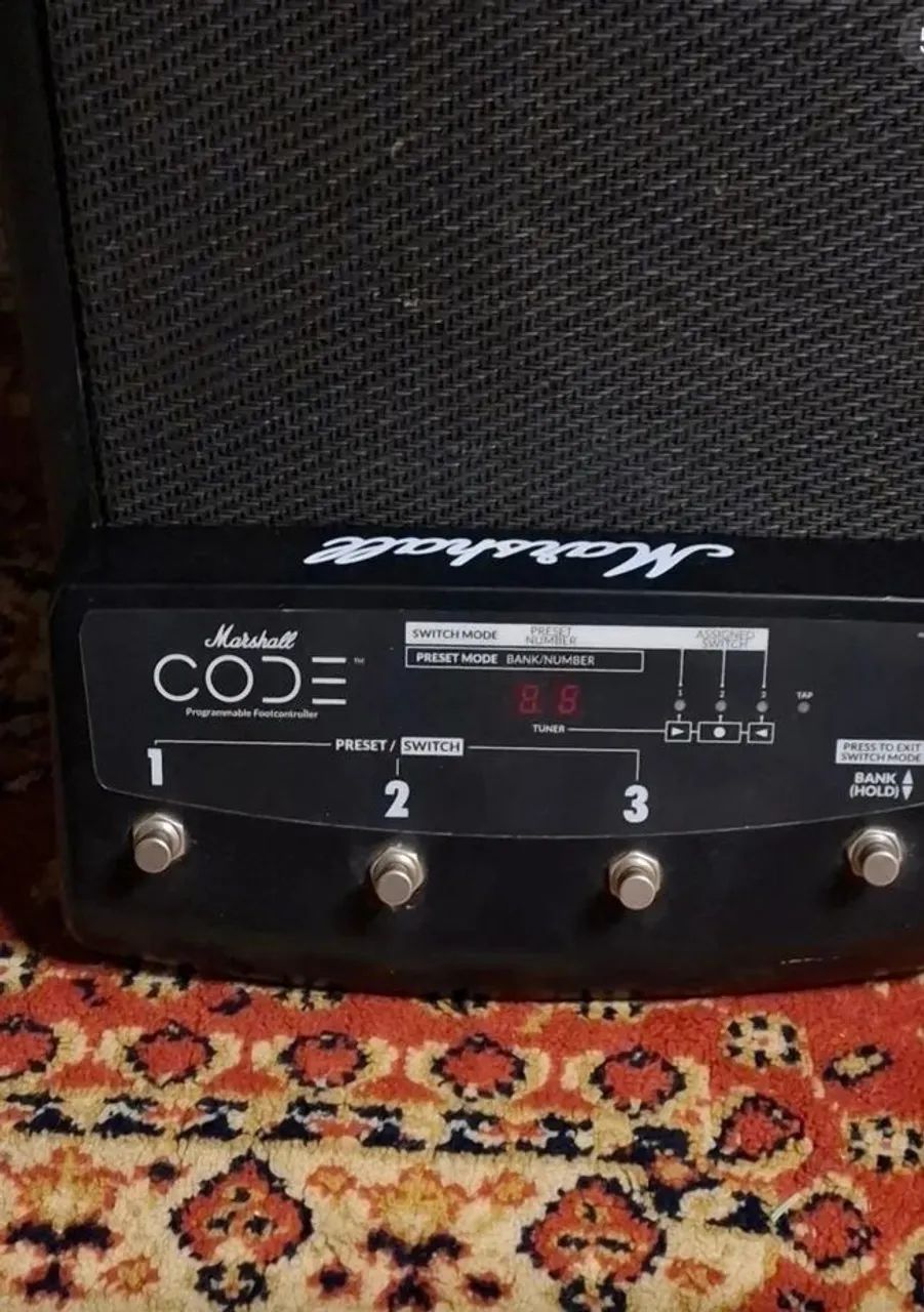 Amp Marshall Code 50 + footcontroller frete grátis sp-sp abc - Foto 5