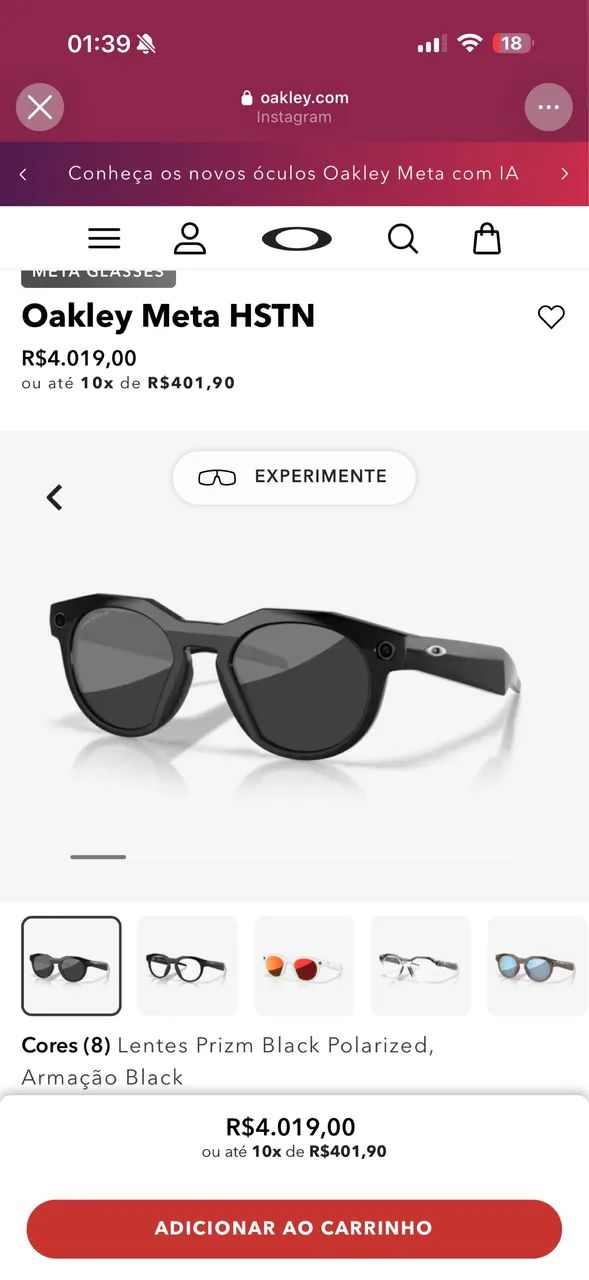 Óculos oakley