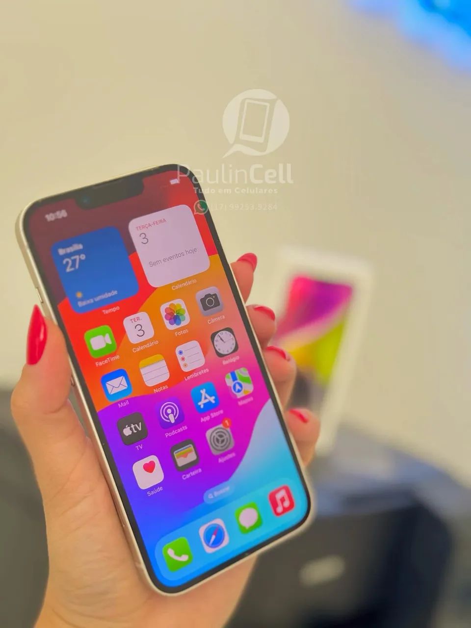 IPhone 14 128gb branco completo  - Foto 2