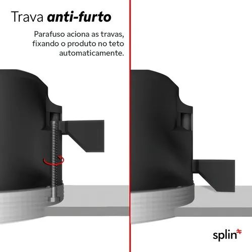 Suporte Teto Embutir Echo Dot 5 E Pop- No-frame, Linha Pro Branco - No Frame - Foto 5