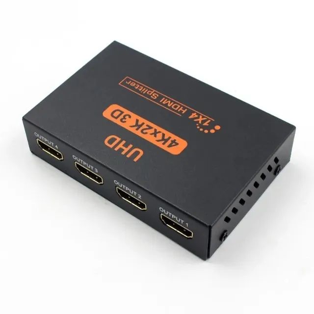Splitter Distribuidor Divisor Hdmi 1x4 Versão 4k 3840p 3d- Produto