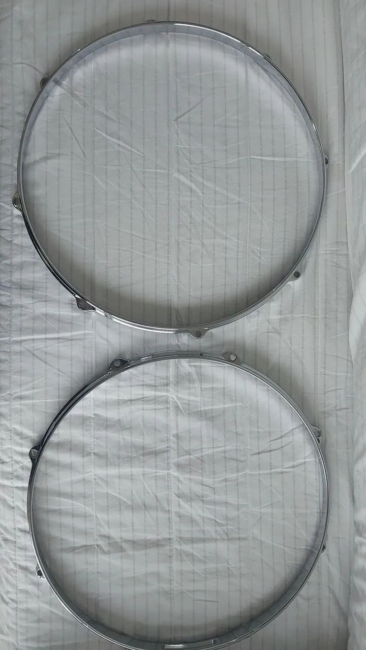 Par de aros diecast canopus 14 polegadas 8 afinações 
