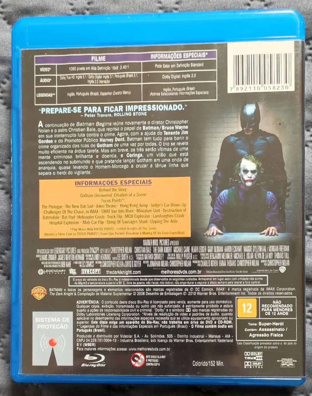 Blu-ray - Batman o cavaleiro das trevas - Foto 2
