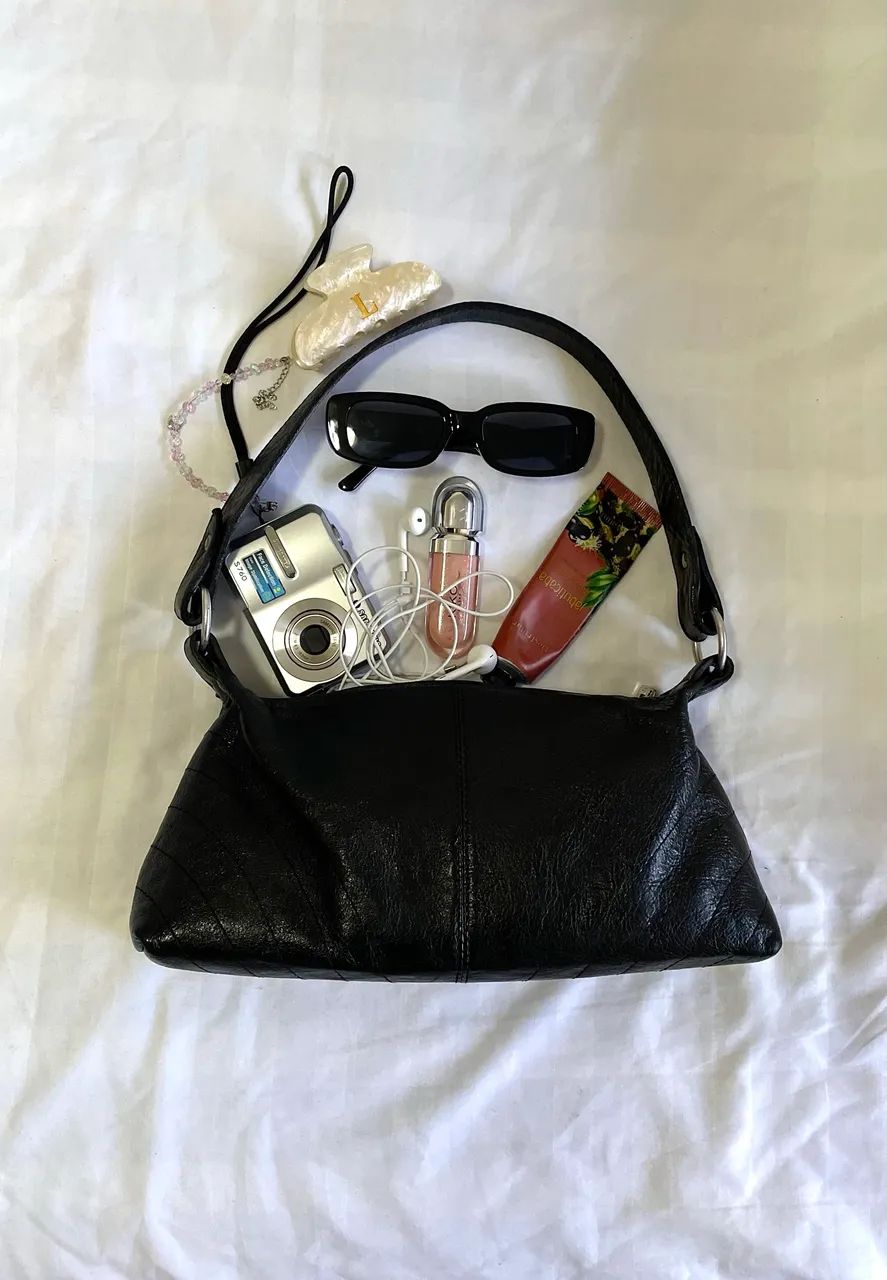 Bolsa em couro vintage, anos 2000 - Foto 3