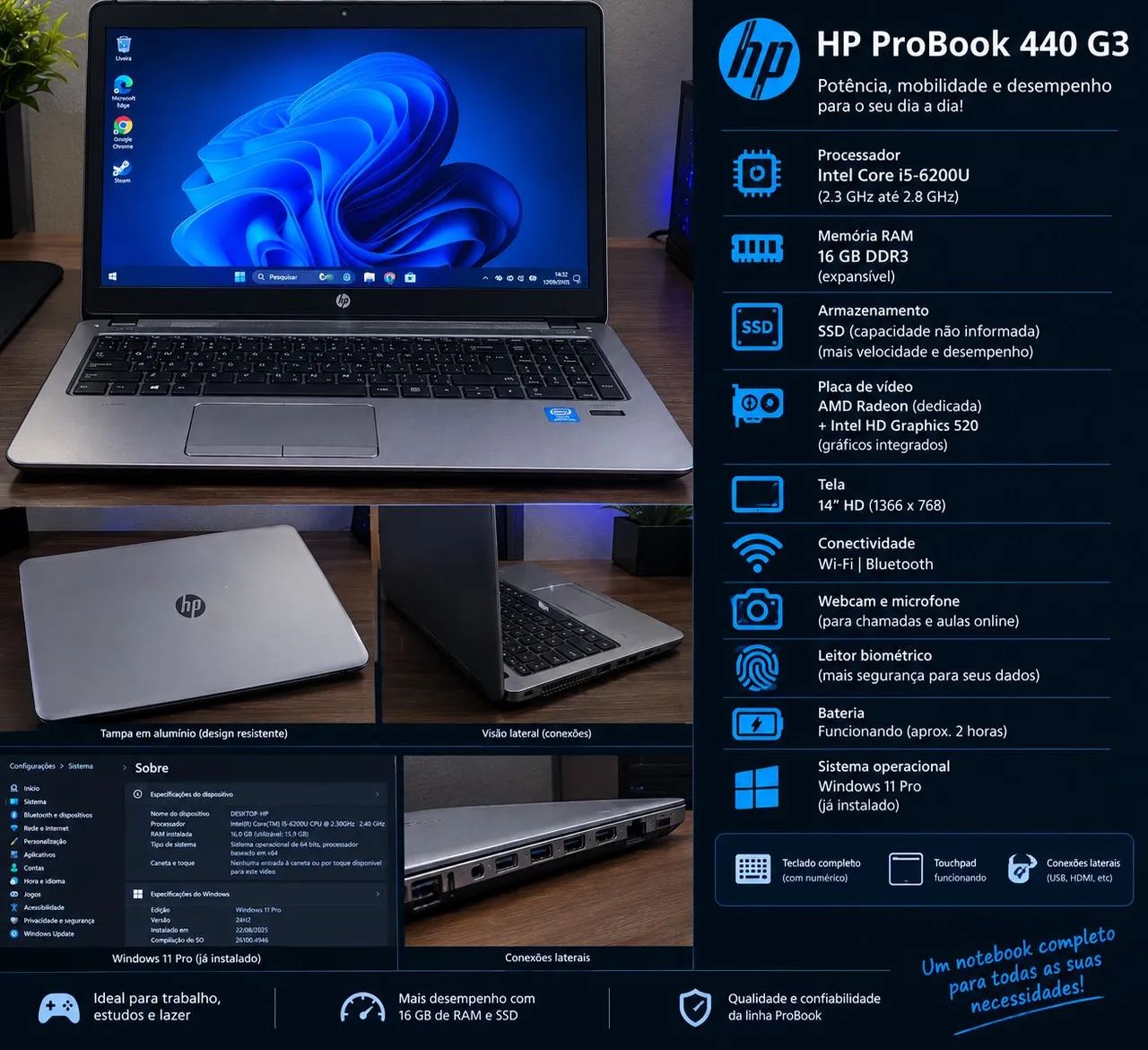 Notebook probook 440 g3 