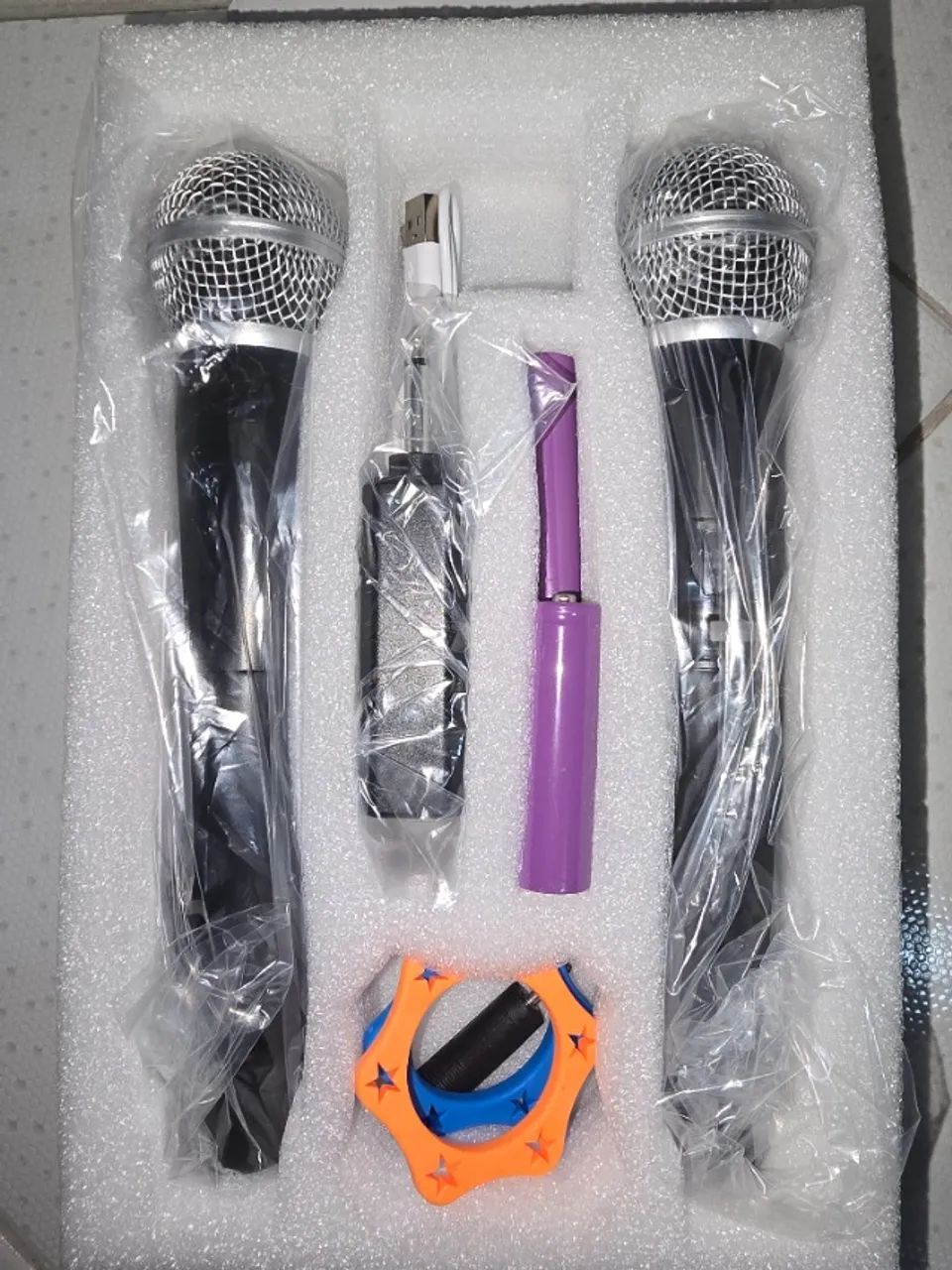 KIT DE MICROFONE SEM FIO UHF/USB ONEX MIC-2919 - Foto 4
