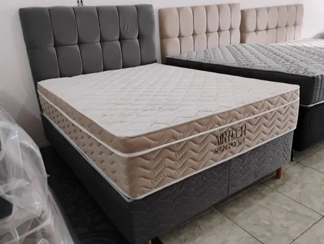 CAMA BOX CASAL DISPONÍVEL À PRONTA-ENTREGA 