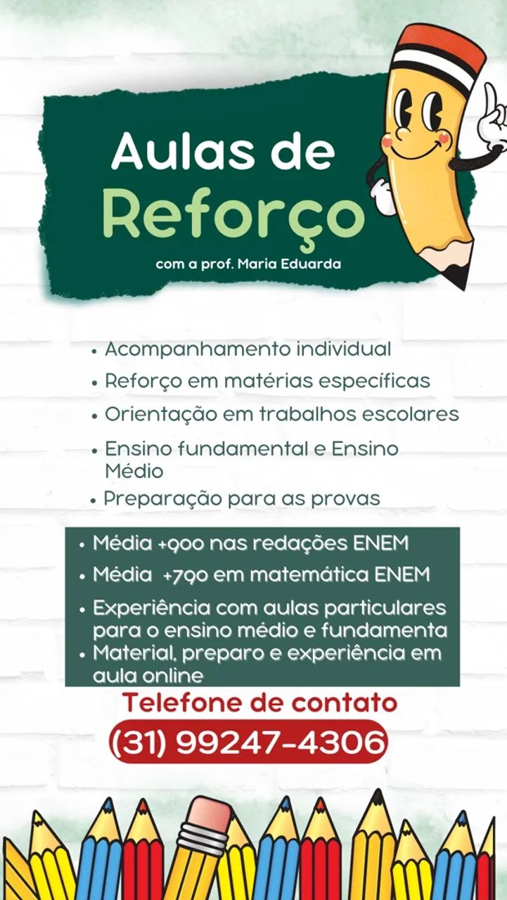PROMOÇÃO AULAS PARTICULARES 