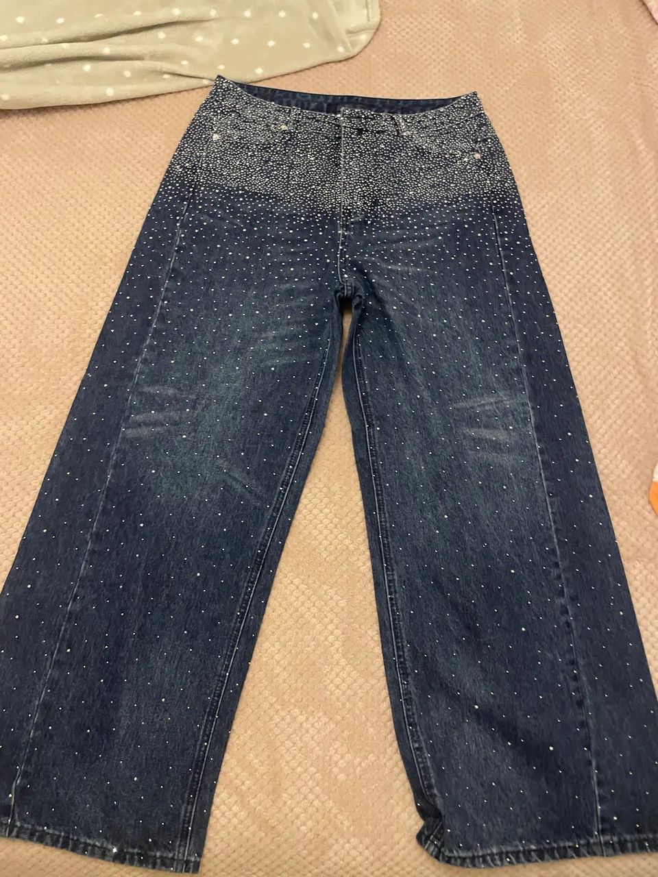 Calça de cristais GG flare 