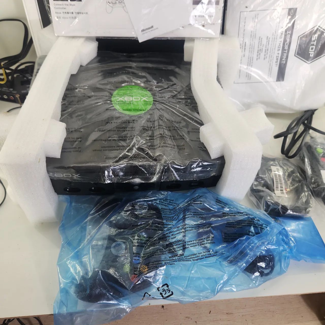 Exbox classico original com caixa item guardado des de zero 