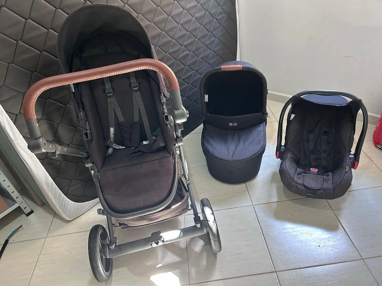 Kit carrinho de bebê completo - Foto 3