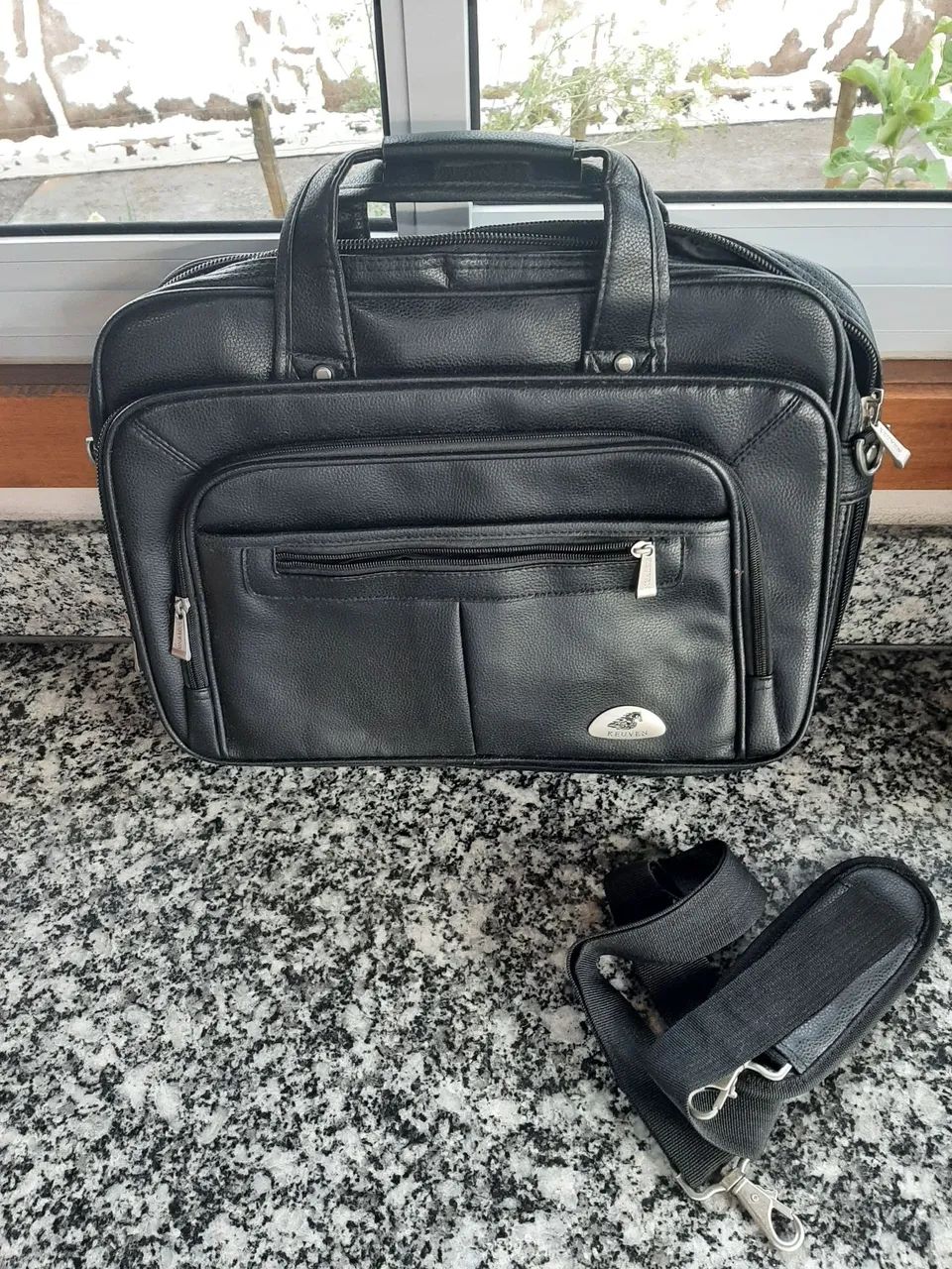Bolsa para notebook em couro. - Foto 4