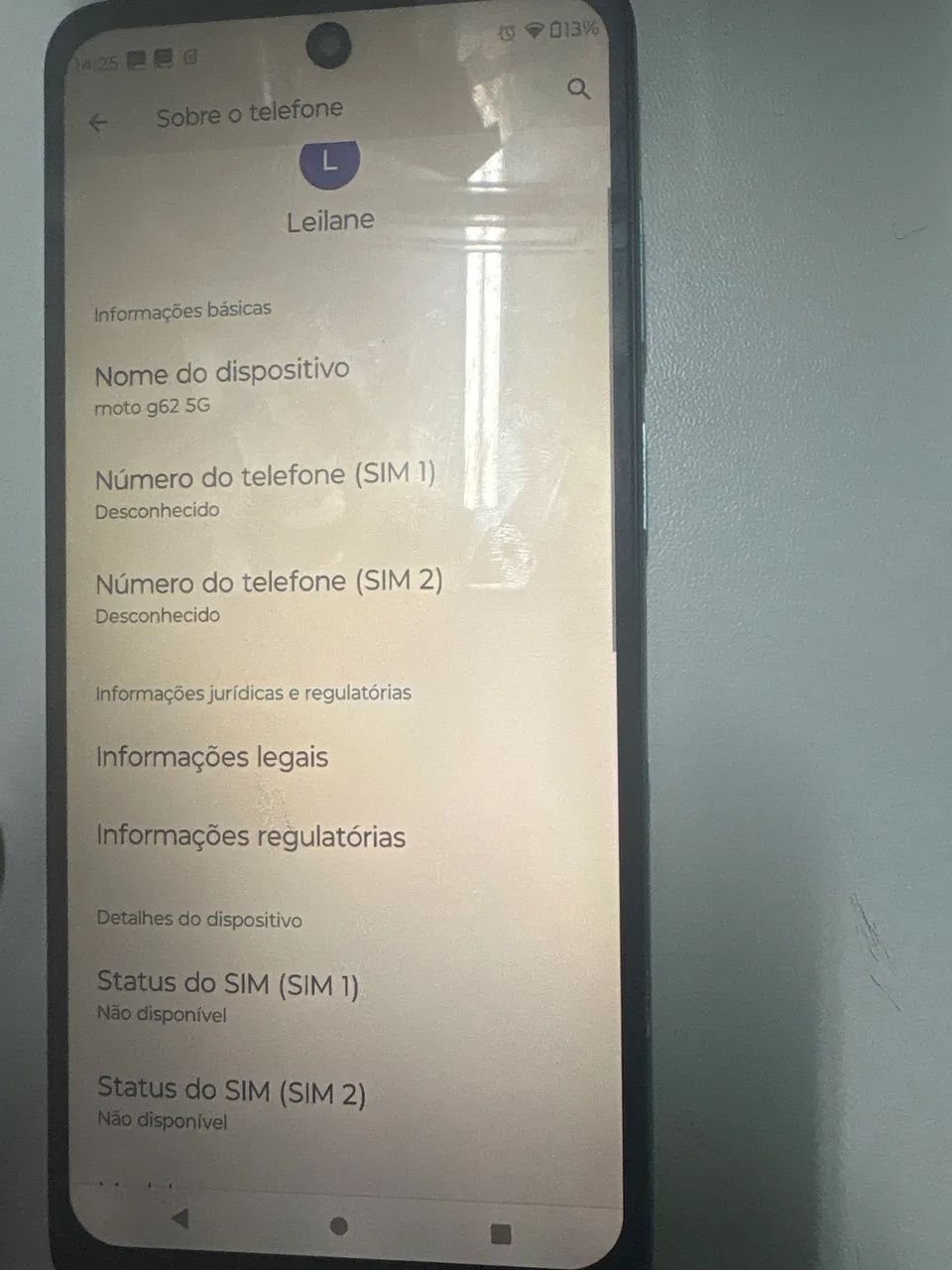 MotoG62 com digital e desbloqueio facial