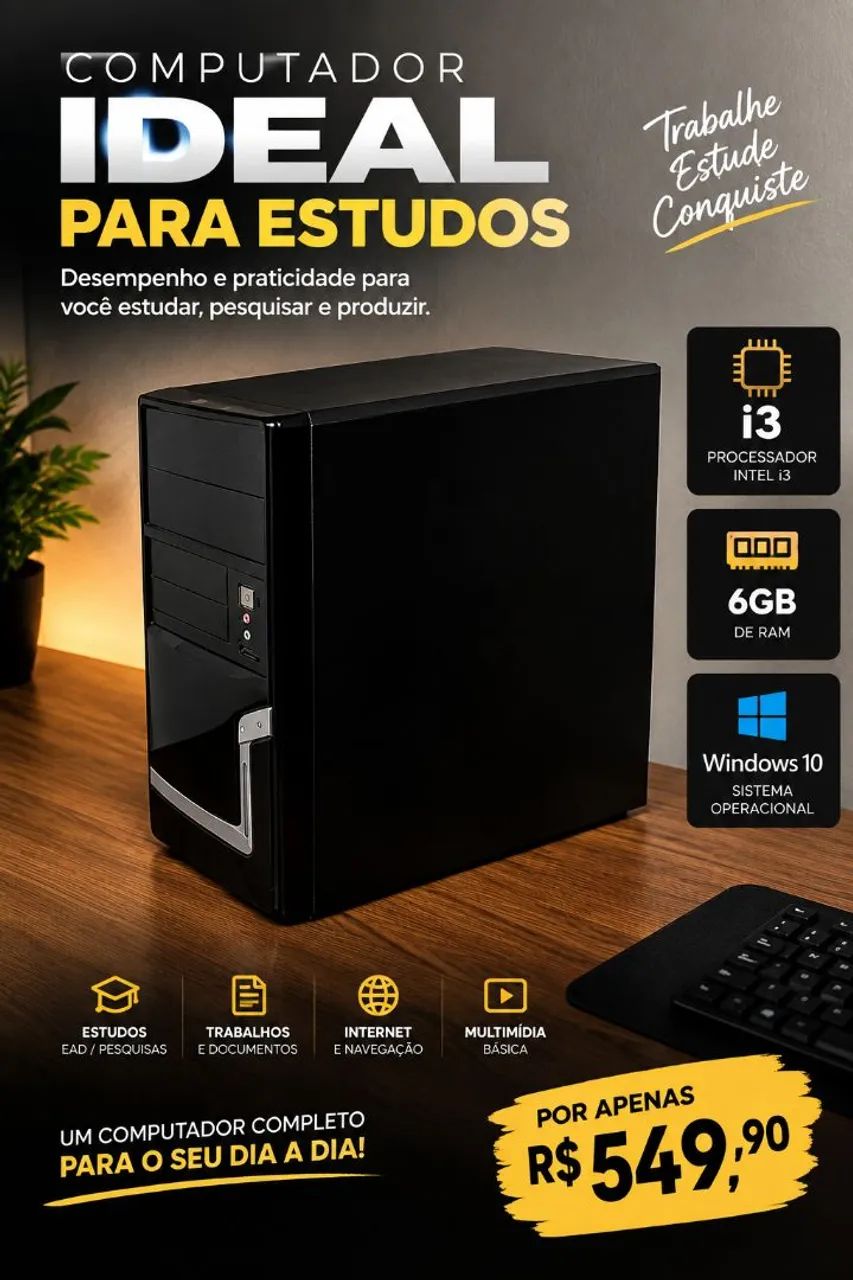 Computador pra estudos