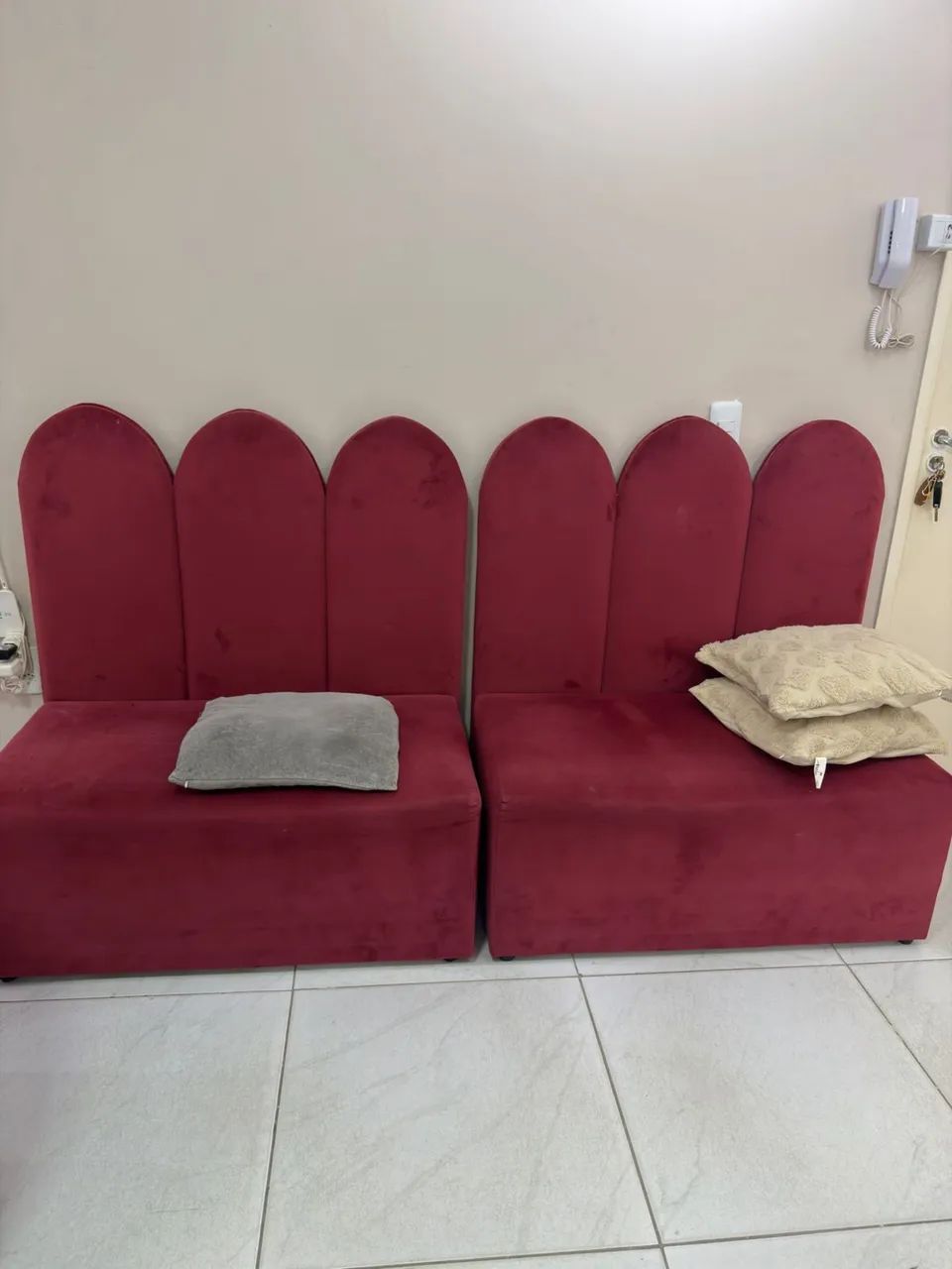 Sofá pra esmalteria salão de beleza 