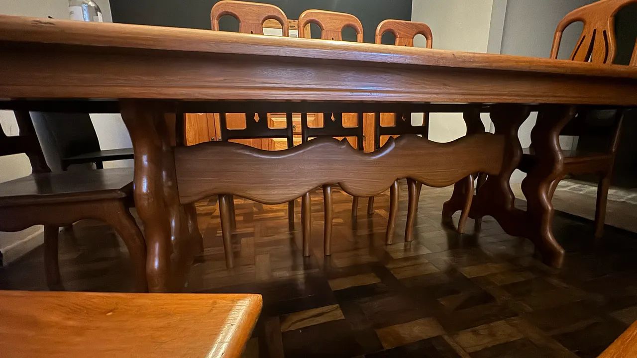 Mesa em madeira maciça em peroba rosa  - Foto 2