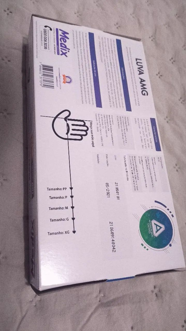 Luvas amg Medix antimicrobiana pp - Foto 2