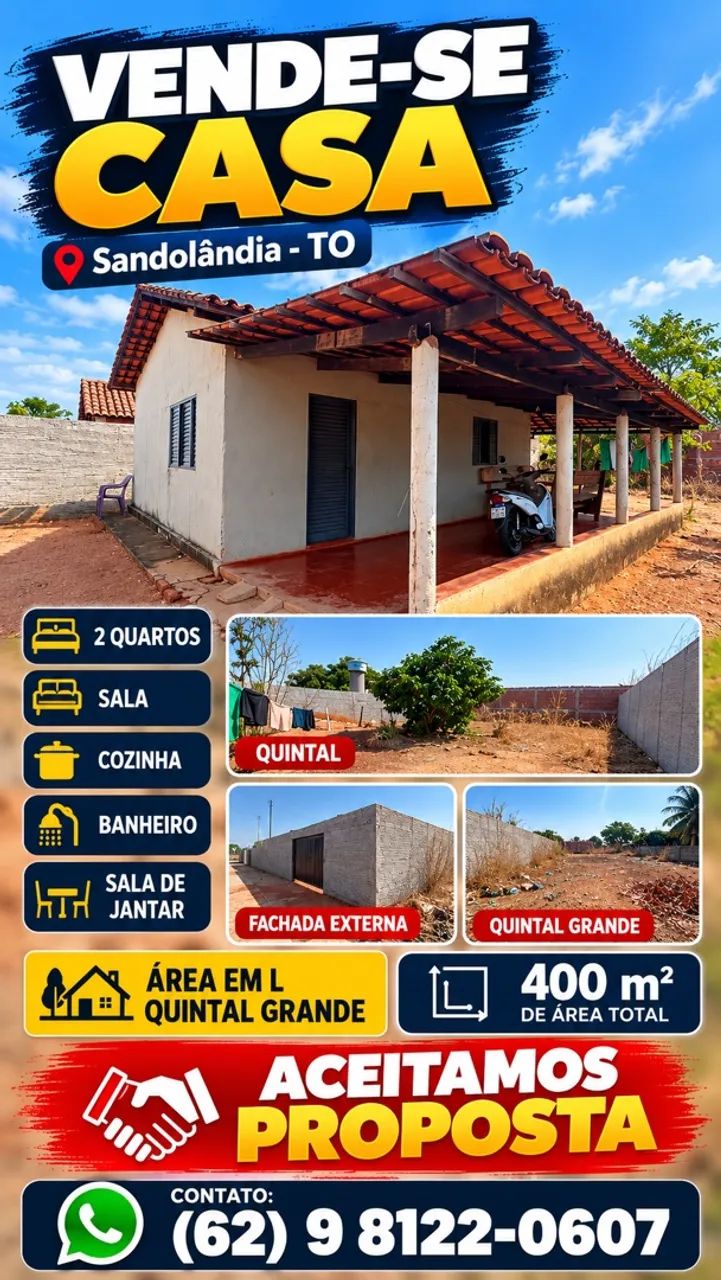 CASA À VENDA EM SANDOLANDIA