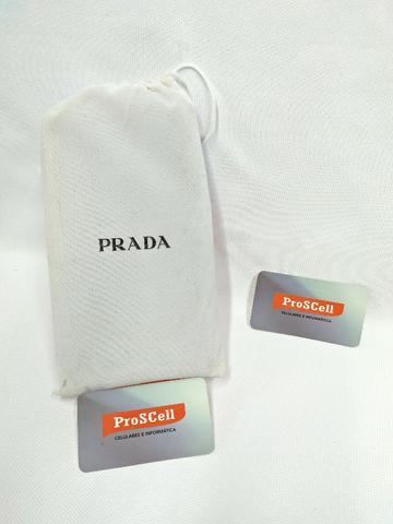 Prada Carteira marrom com zíper e logo - Foto 4