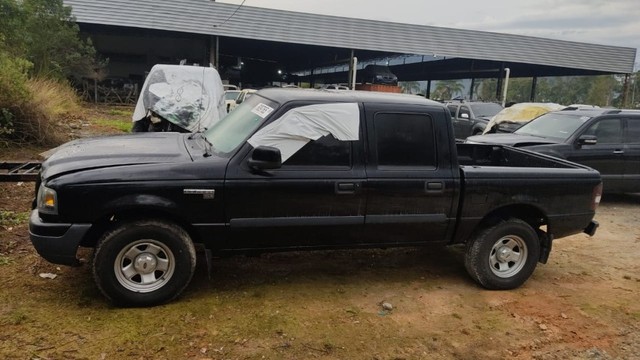 Sucata Ford Ranger 2.8 4x4 2005 Manual Preta - Foto 4