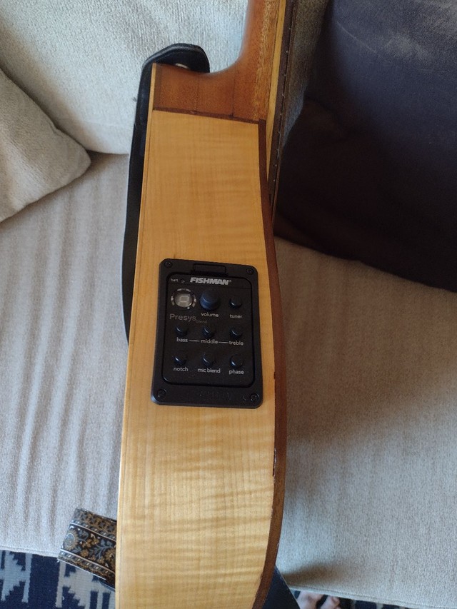 Bouzouki irlandês elétrico (de Luthier, com case, todo maciço ) - Foto 5
