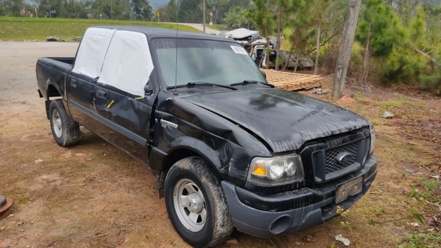 Sucata Ford Ranger 2.8 4x4 2005 Manual Preta - Foto 2