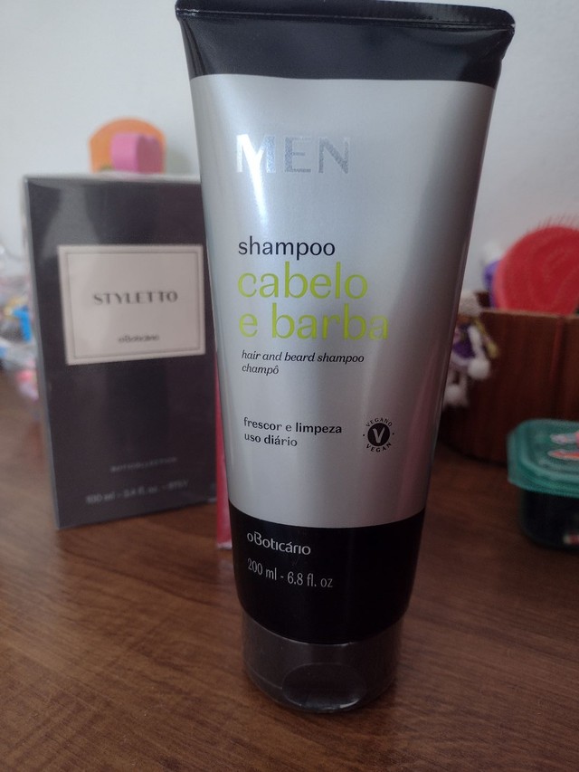 Shampoo cabelo e barba O Boticário 