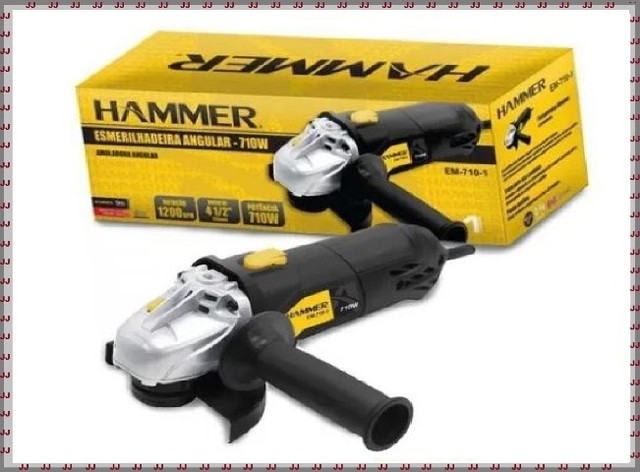 Esmerilhadeira Hammer 710 Watts -  12000 Rpm e 110 Volts