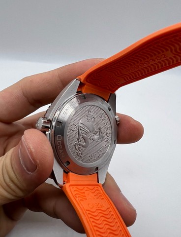 Relógio Omega SeaMaster Automático Laranja Novo - Foto 4