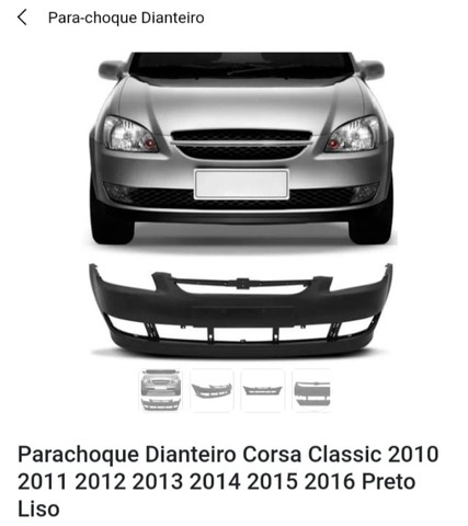 Parachoque Dianteiro Corsa Classic 2010 A 2017 Original