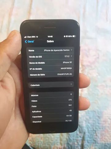 iPhone SE segunda geração 64 gigas preto  - Foto 2