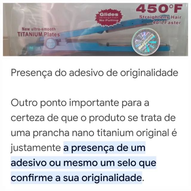 Prancha/ Chapinha Profissional 