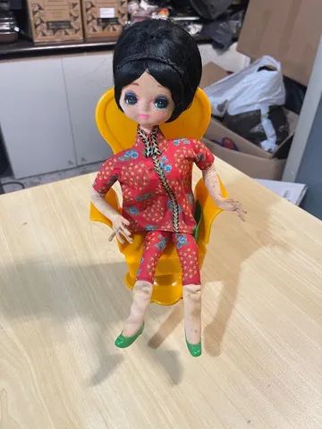 Boneca Japonesa Antiga Anos 60 - Foto 5