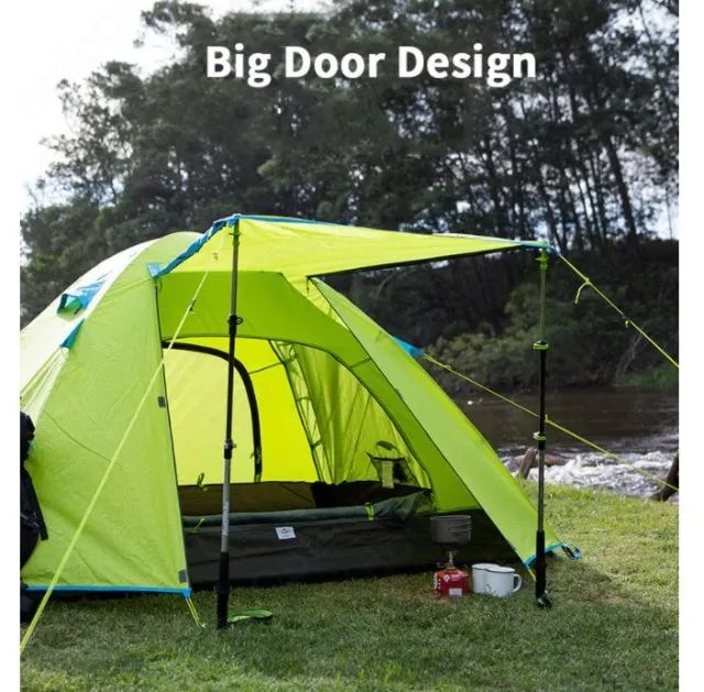 Barraca Naturehike Pro Series Alumínio 4 pessoas Upf50 + (Azul)