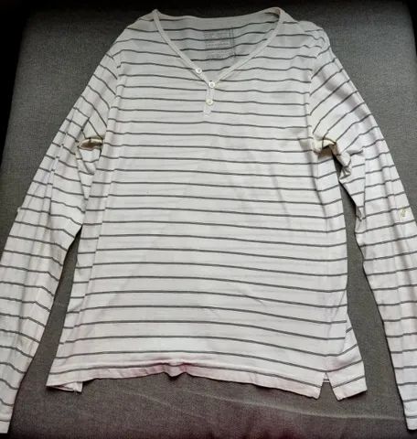 Camisa Manga Comprida Opção Gola V Tamanho: M
