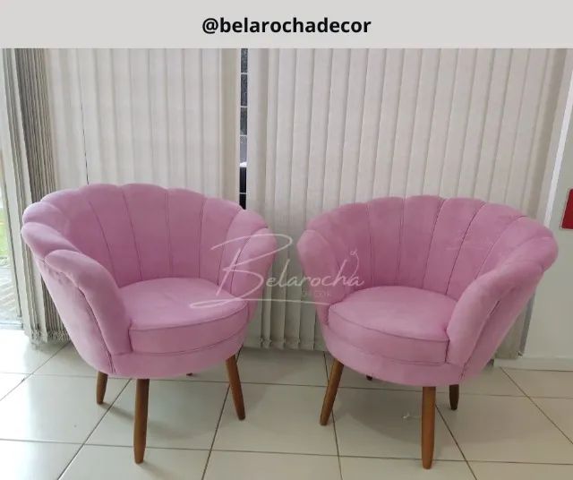 Poltrona Petala Veludo Nova Preço de Atacado - Foto 2