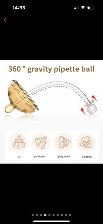 Chupetas e Mamadeiras com Pipetas Gravidade - 360° - Foto 3