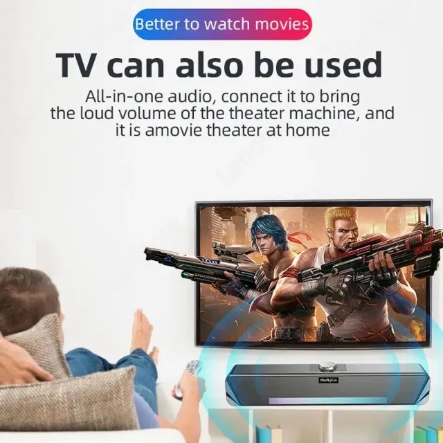 Soundbar Lenovo TS33 TVs e Desktop - Foto 4