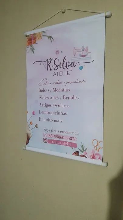 Banner em lona para divulgação de serviços com logomarca  - Foto 3