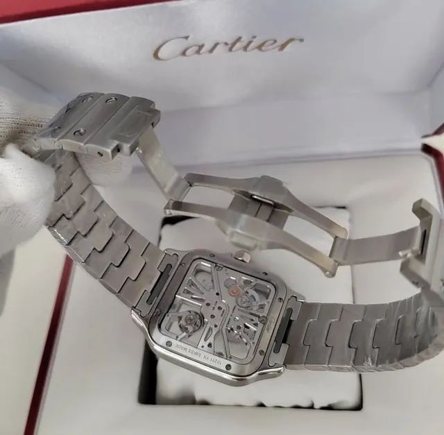 Relógio Cartier Santos Skeleton Automático  - Foto 5