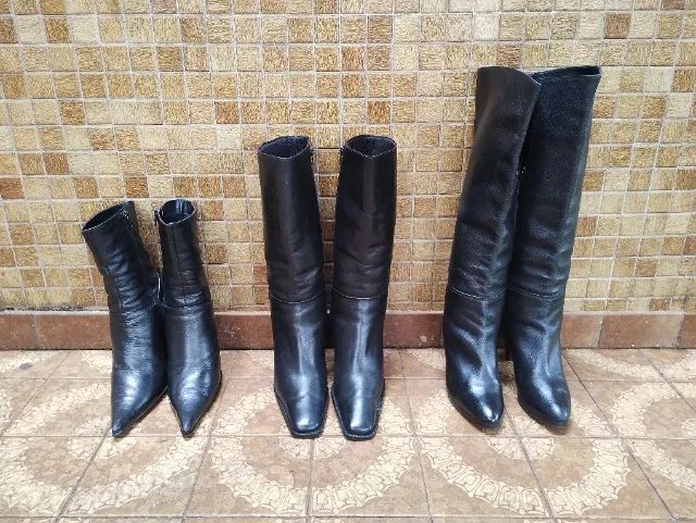 Vendo ou Troco Botas de couro legitimo 39 Excelente estado! - Foto 4