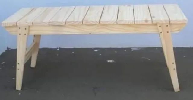 Banco de madeira maciça demolição e pallets 2 lugares