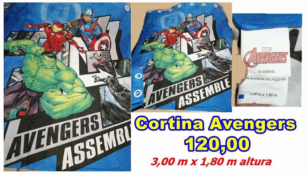 Cortina Avengers (Leia o anúncio)