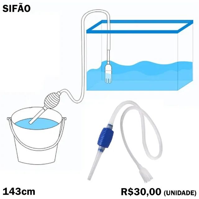 Sifão para Aquário