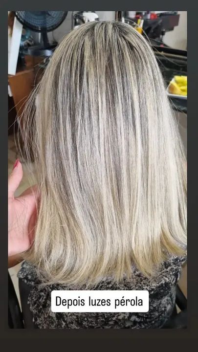 Luzes pérola para um cabelo radiante