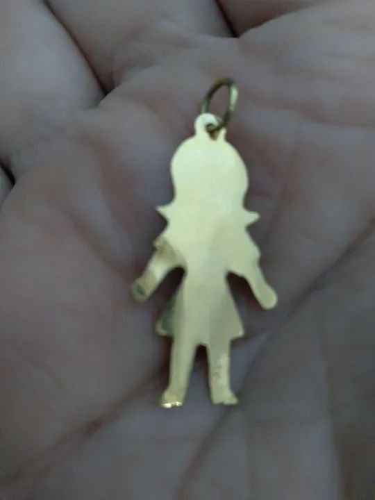 Pingente de ouro 18k menina - Foto 2