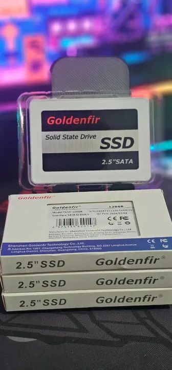 SSD Sata 120GB Goldenfir (Novo) / Unidade