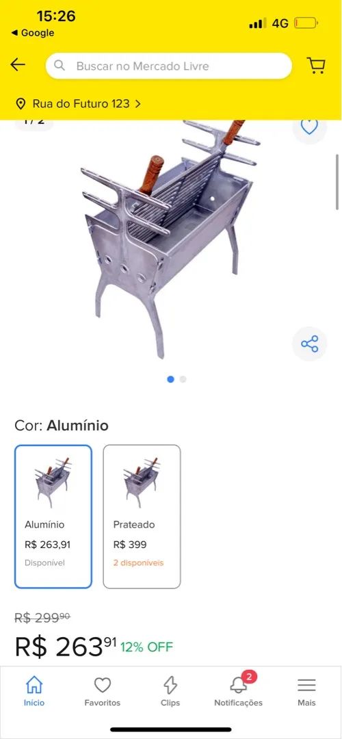 Churrasqueira aluminio