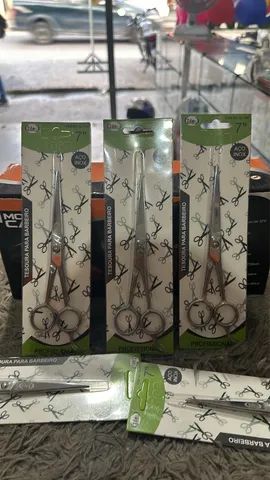 Promoção Tesoura profissional barbearia ? 7 polegadas aço inox - Foto 2